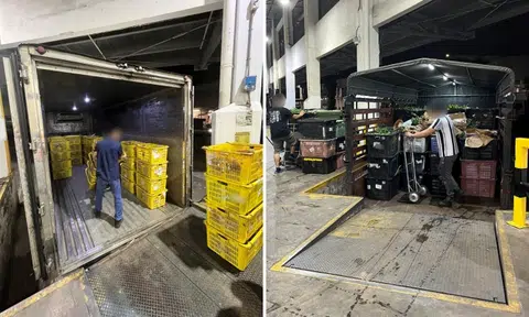 2 trucks checked at Woodlands Checkpoint found to have 280kg of illegally imported M'sian produce
