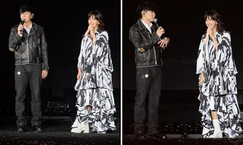 JJ Lin crashes Stefanie Sun's concert -- in the best way possible