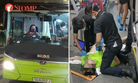 Stomper J shared photos of the incident that happened at Pioneer Road North on Tuesday (Jan 3) at about 9pm.