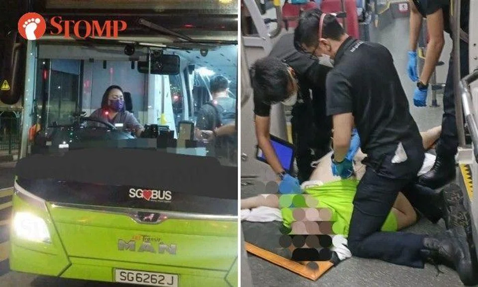 Stomper J shared photos of the incident that happened at Pioneer Road North on Tuesday (Jan 3) at about 9pm.