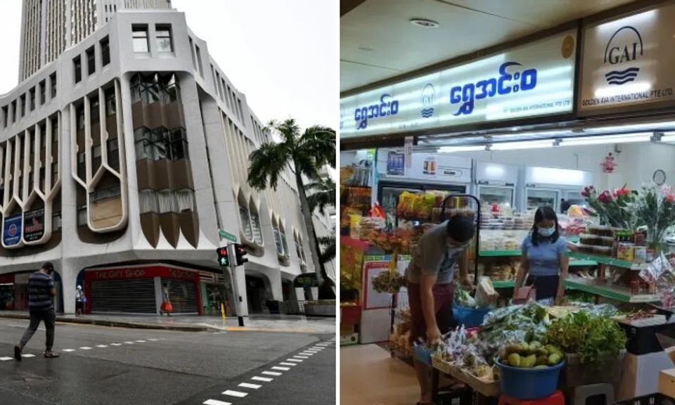 SFA officers found around 15kg of assorted meat products illegally imported by the shop in Peninsula Plaza. Photos: The Straits Times