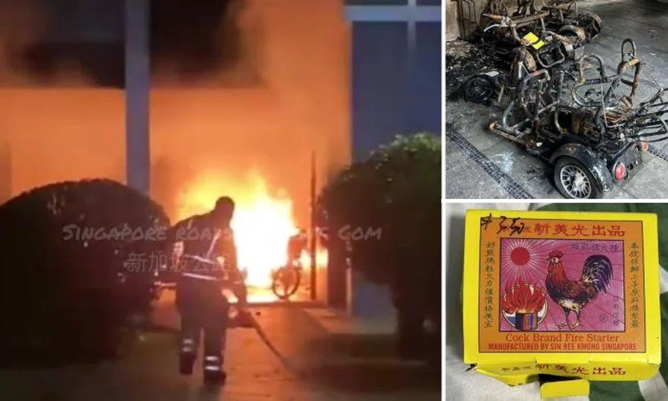 A video of the fire was posted online.