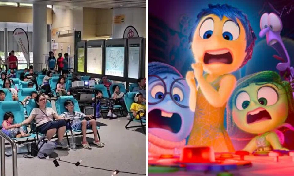 Movie screened in MRT station for first time ever -- guess which one