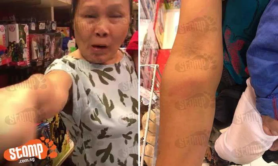 Maid left bruised after granny goes on rampage during dispute at Northpoint Shopping Centre