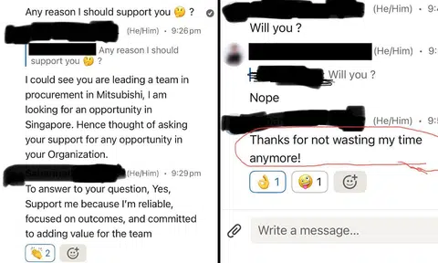 LinkedIn user calls out job seeker, but it backfires