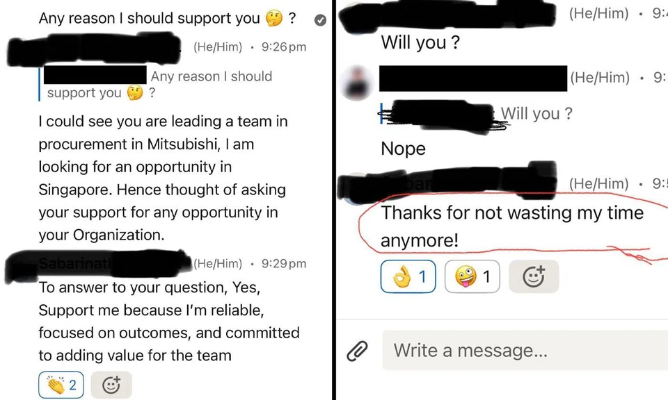 LinkedIn user calls out job seeker, but it backfires