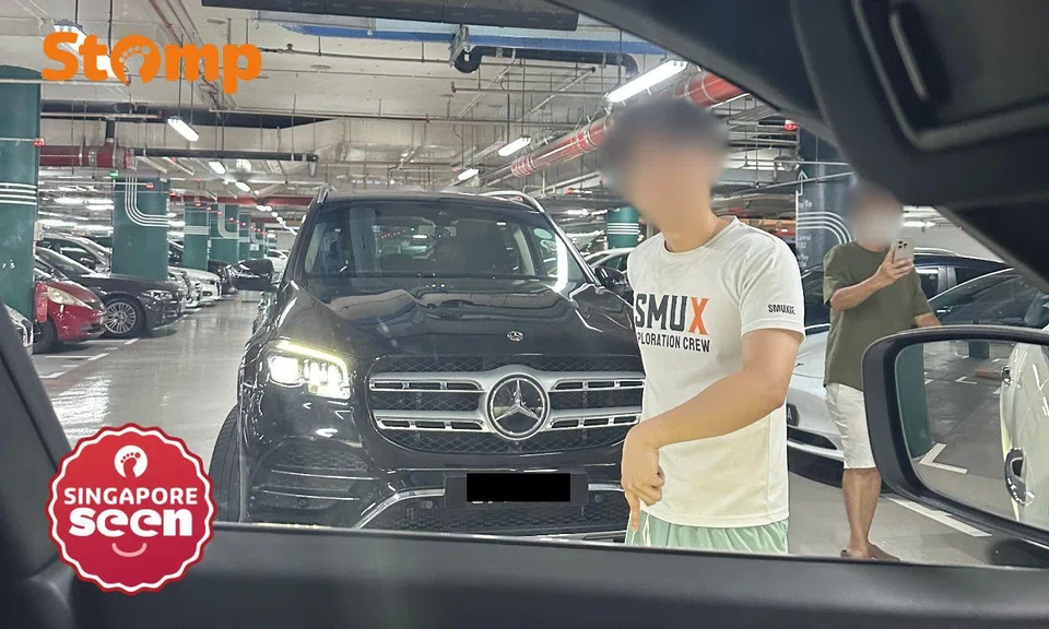 Merc driver and parents allegedly gang up on motorist in carpark dispute