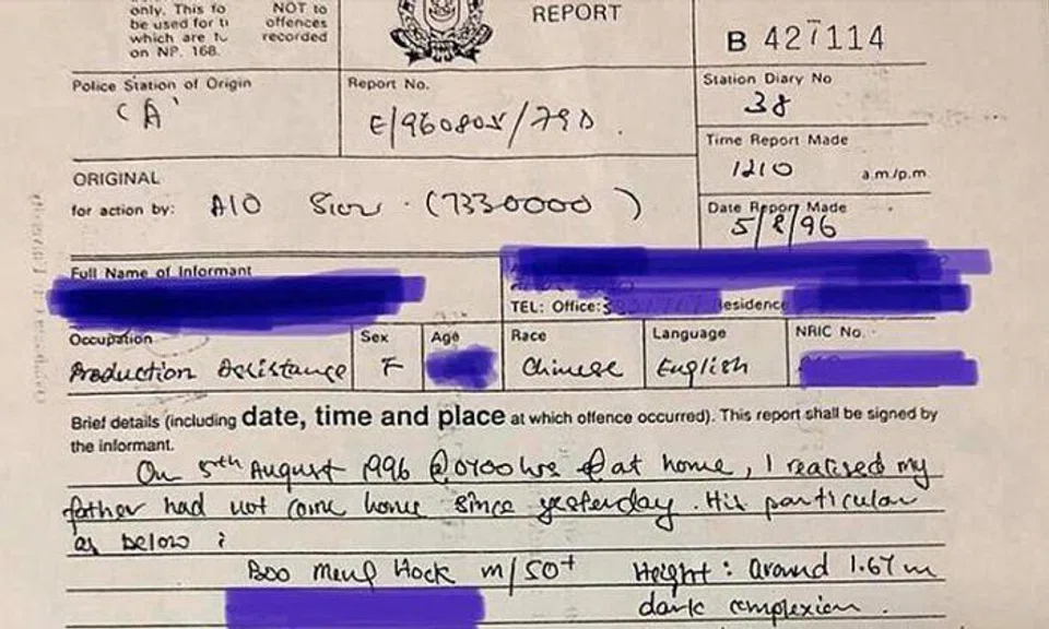 Man missing for 23 years, but his CPF top-ups and deductions continue