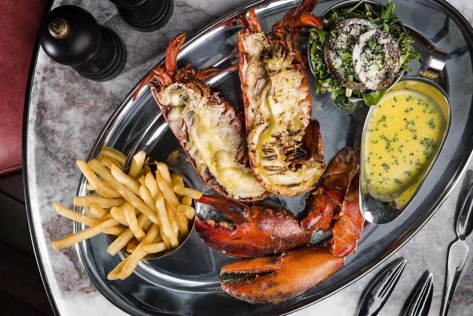 Burger & Lobster's signature grilled lobster. 