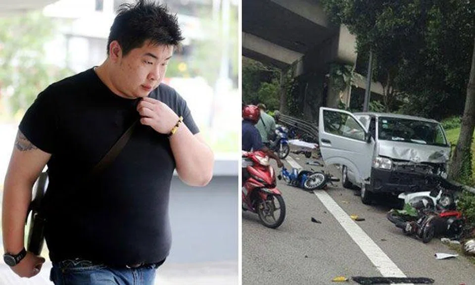 Koh Boon Ping, 25, (left) has been sentenced to 12 weeks' jail for causing death due to negligent driving. 
