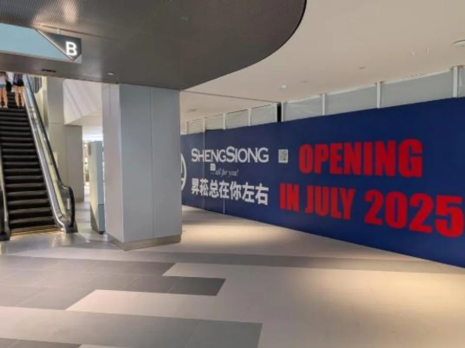 Renovation works for Sheng Siong's Orchard store were first spotted in May.