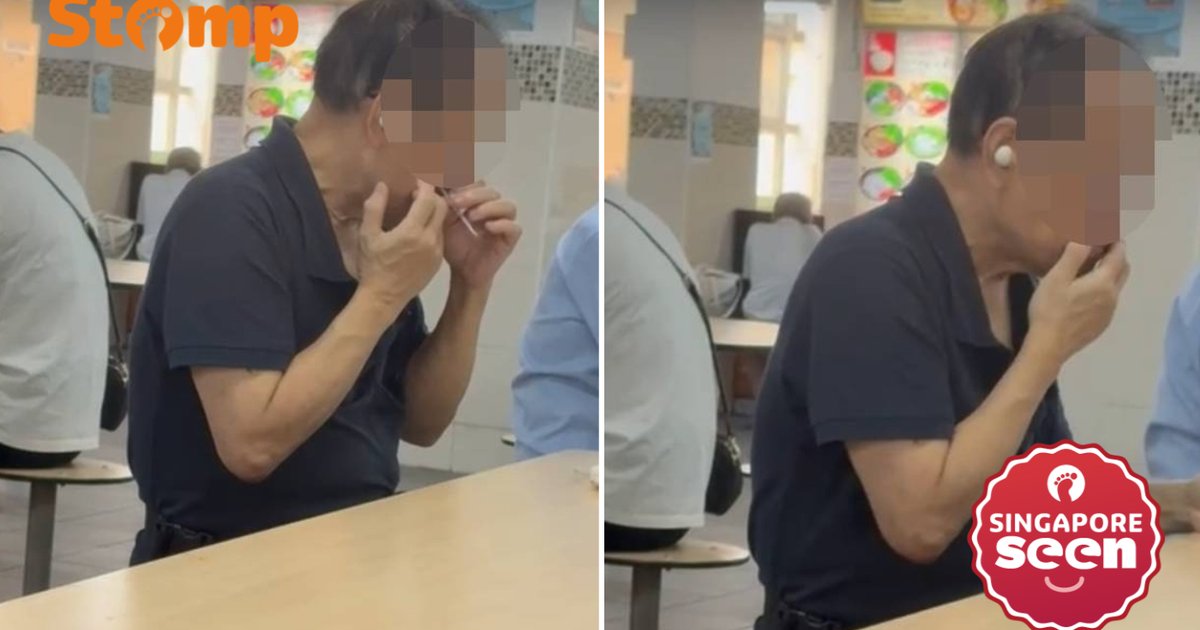 ‘I couldn’t finish my food’: Diner disgusted by man seemingly plucking facial hair at Chinatown hawker centre
