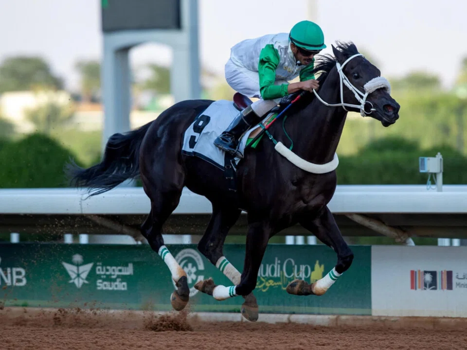 Smart filly Gharamy (Muhammad Aldaham) winning an Open Fillies race over 1,400m on dirt at King Abdulaziz racecourse in Riyadh on Dec 7. 