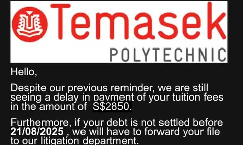 Fake Temasek Polytechnic email