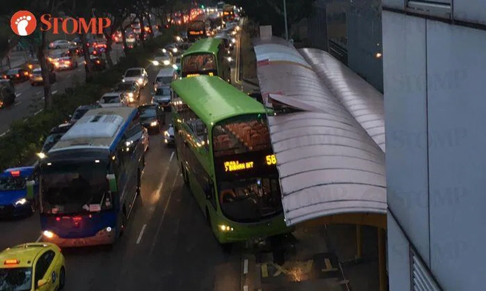 SBS Transit commences investigations after bus crashes into taxi stand shelter in Bishan