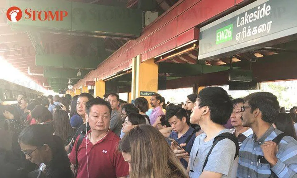 Commuters told to alight train '3 times' after delay on East West Line from Pioneer to Tuas Link