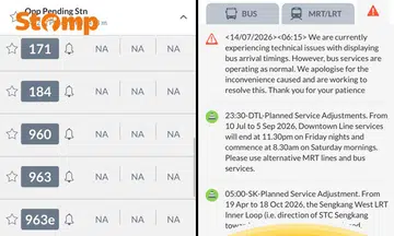 Stomper Kayden said he experienced issues with the MyTransport app on the morning of July 14.