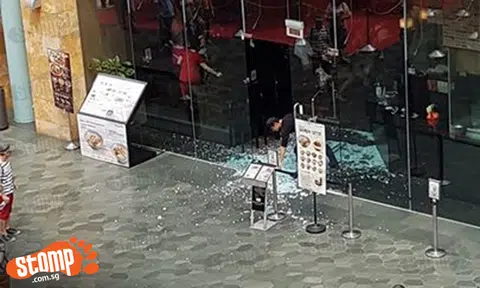 What happened? Glass door at RWS RamenPlay shatters