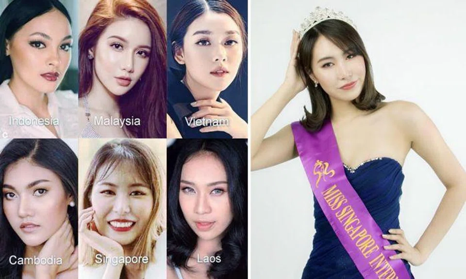 Ms Charlotte Chia will represent Singapore in the Miss International pageant in Tokyo in November. Photos: Facebook, Shin Min Daily News
