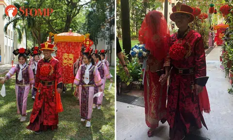 Couple's traditional themed wedding is like Yanxi Palace drama in modern times
