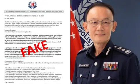 Letter signed by Commissioner of Police accusing you of sharing child porn is fake, say cops