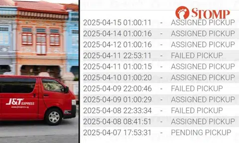 J&T Express parcel was not picked up for over a week.