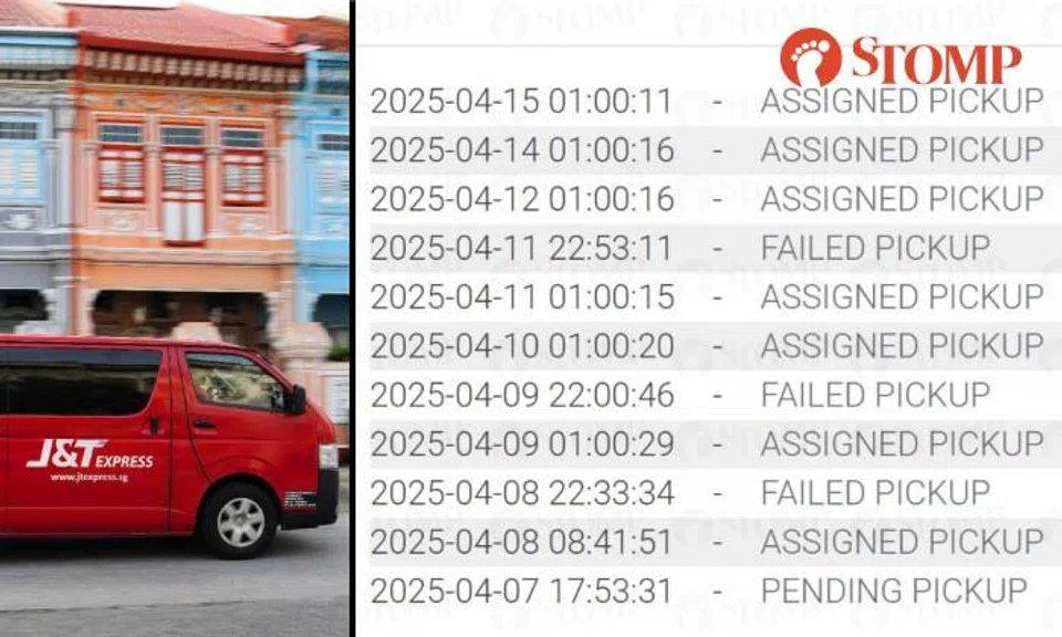 J&T Express parcel was not picked up for over a week.