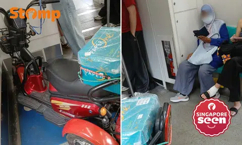 Commuter alleges woman rode PMA onto train, got up and rested on priority seat