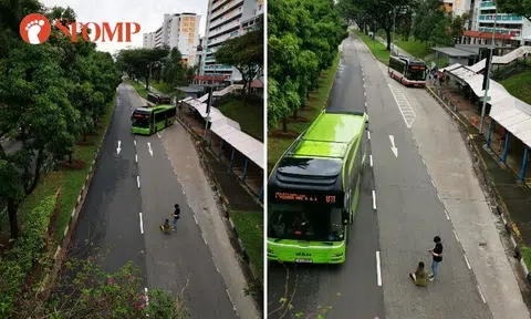 Man and woman argue in middle of road in Yishun: 'Inconsiderate and dangerous behaviour'