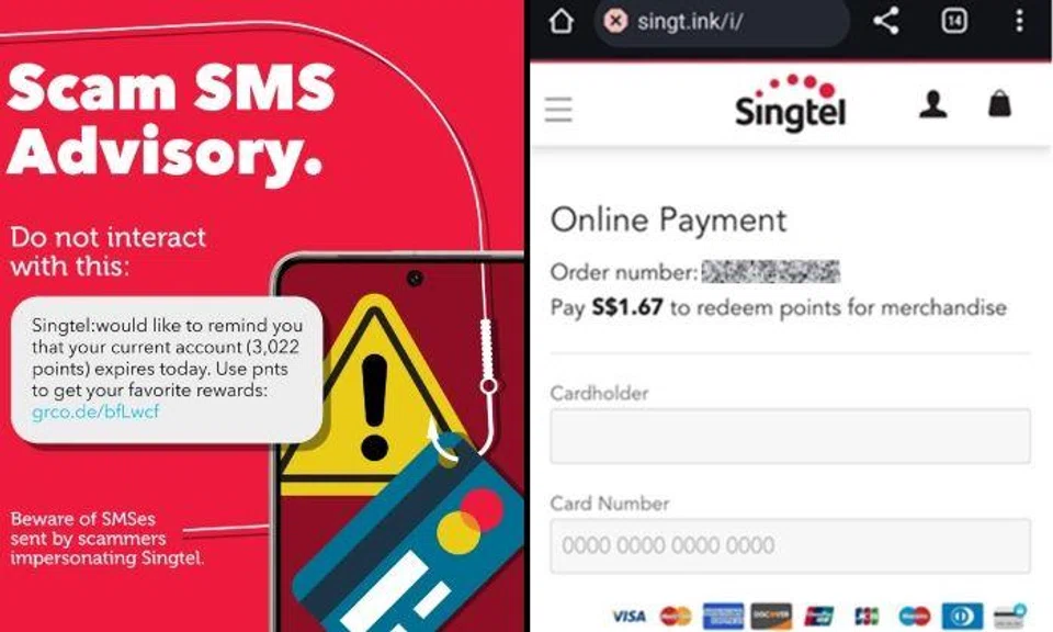 At least $100k lost in a week by scam victims duped by SMS reminding them to redeem Singtel points