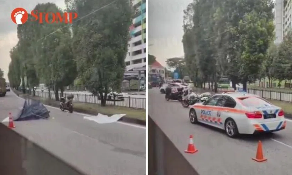 Motorcyclist killed in accident involving another bike, truck and lorry at Admiralty Road