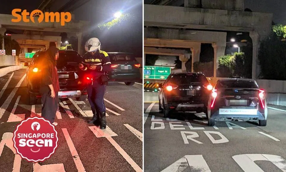 Car hit twice near Sentosa, police seek second taxi driver