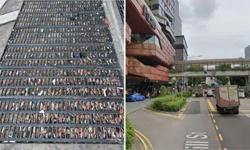 cigarette butts clog Funan smoking zone