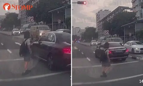 Car runs red light and almost hits schoolgirl in Pasir Ris