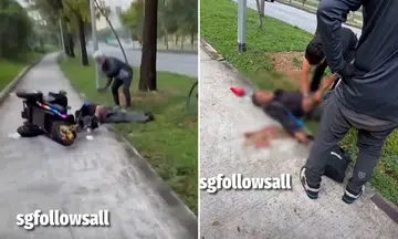 pma rider taken to hospital after speeding and overturning in yishun