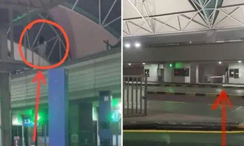 Ghostly figure allegedly captured at Johor's immigration complex gets hearts hammering