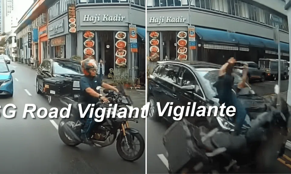 Netizens chided the motorcyclist for not checking his blind spot before switching lanes, while some felt the car that hit him was going too fast. 