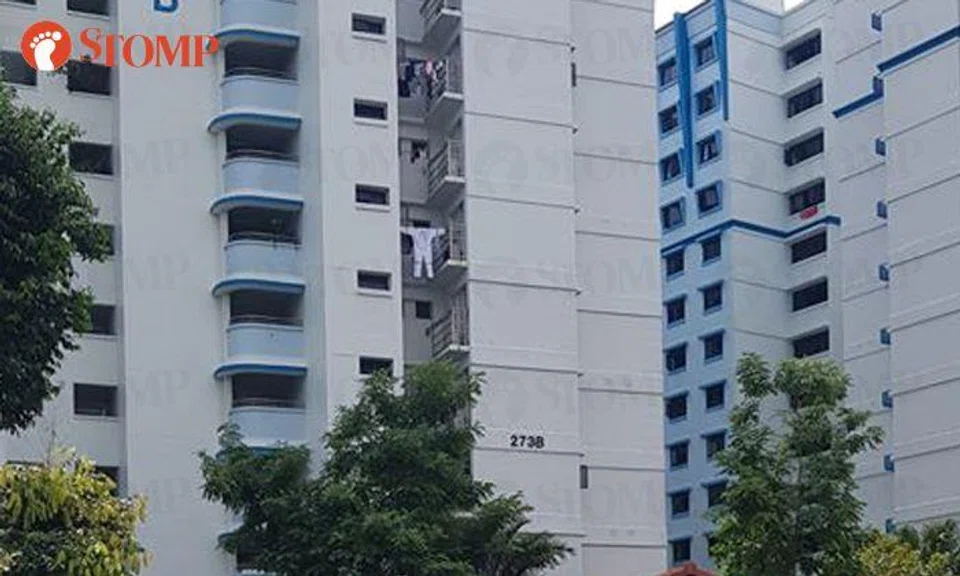 Can you spot what made resident so amused at Jurong West block?