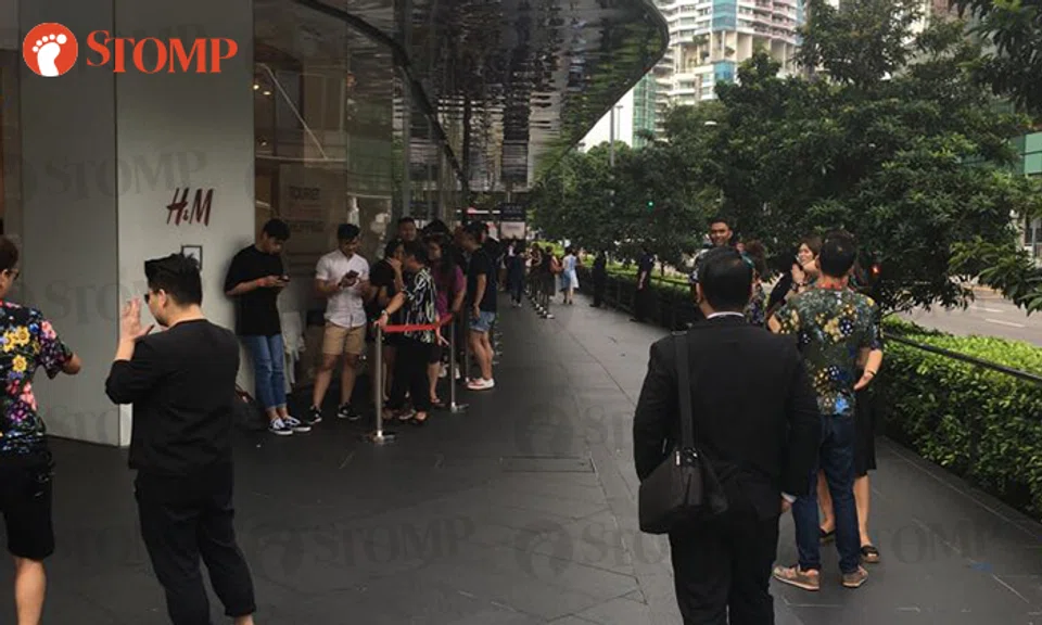 Long queue for launch of H&M's collaboration with Erden
