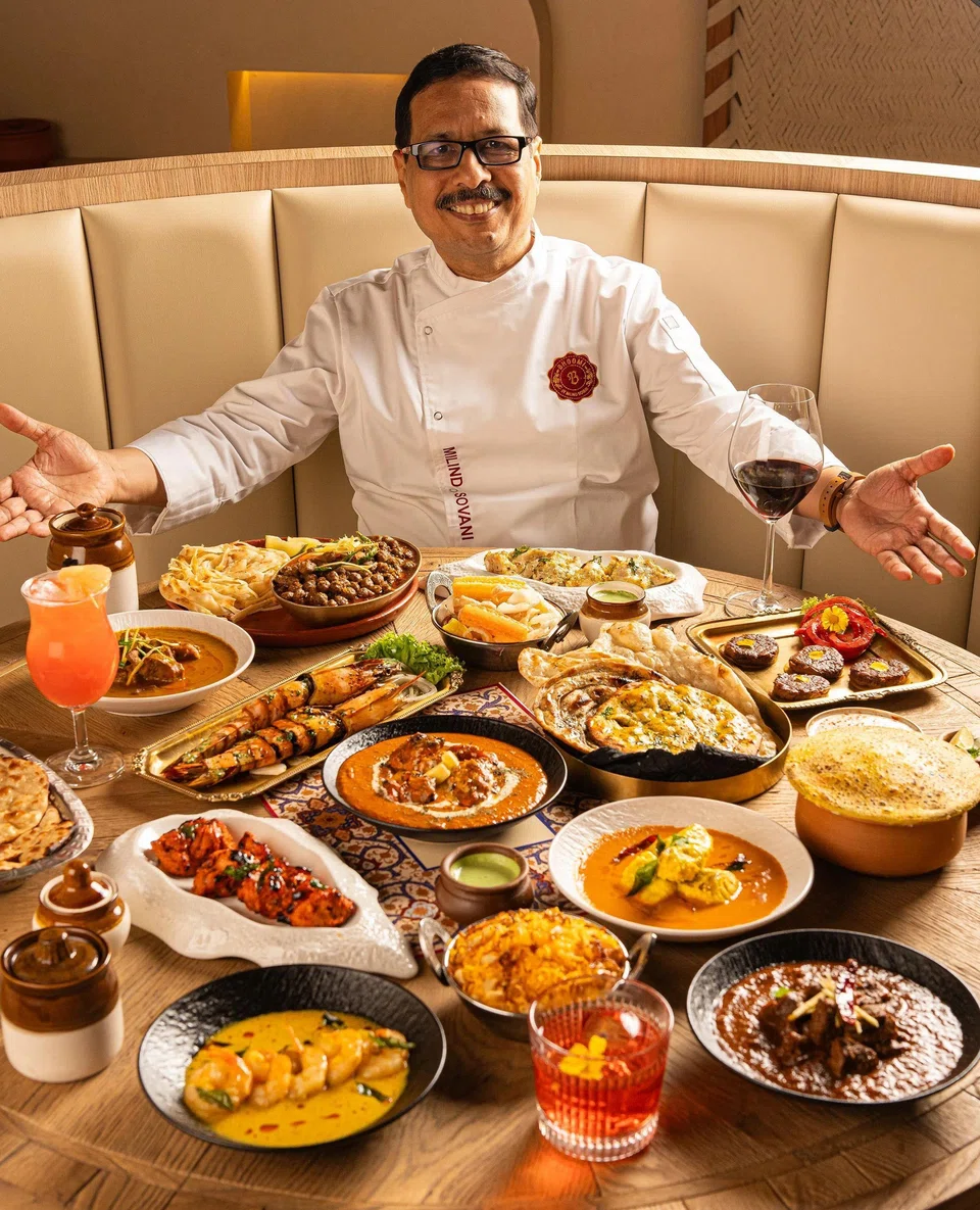 Chef Milind Sovani in his fine-dining Indian restaurant Bhoomi, which draws residents from upscale condominiums nearby and tourists.