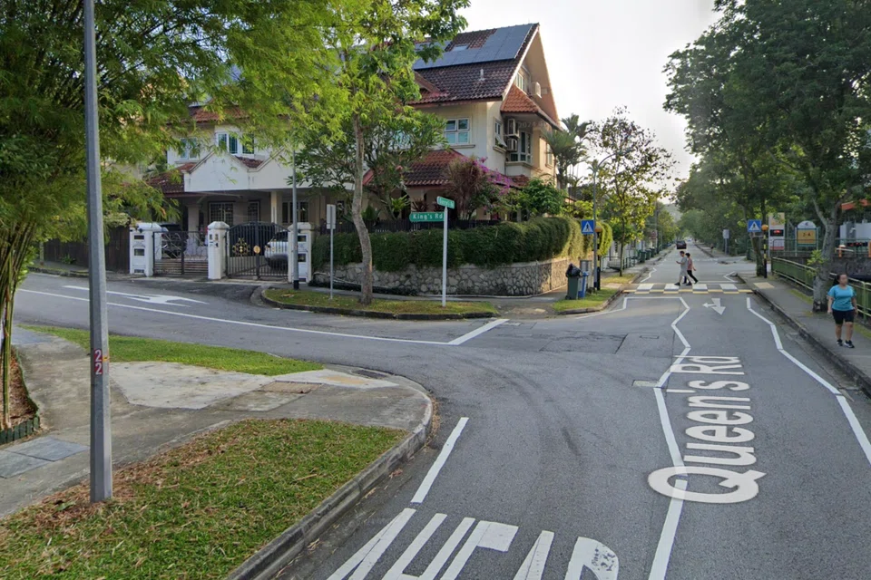 A group of students dashed across the road in a bid to catch the bus.