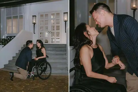 Congratulations to Yip Pin Xiu and Bruce on their engagement! 