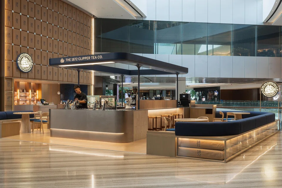 The 1872 Clipper Tea Co at Jewel Changi Airport. 