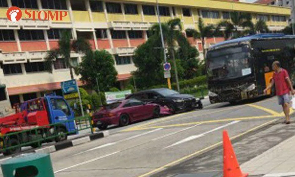 Man taken to hospital after two cars collide along Tampines Central 1