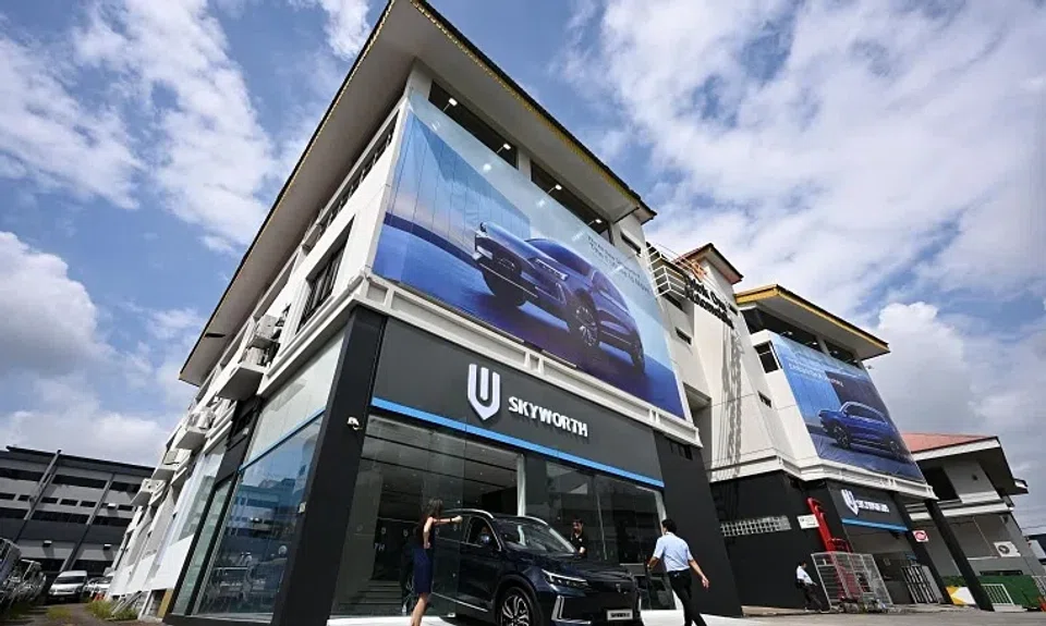 The 2,000 sq ft showroom can display up to four vehicles.