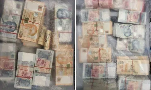 Cash amounting to more than $430,000 were seized as case exhibits.