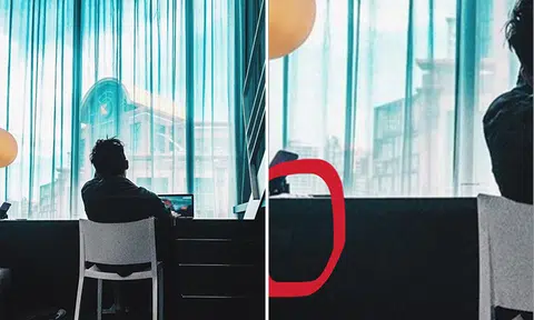 Ghost of boy in this photo? Stomper thinks so