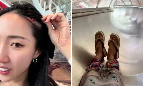 Influencer injures herself while going down Changi Airport slide, gets first-aid from Jetstar staff