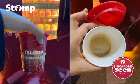 Customer complains of getting 'old' apple juice that filled only 1/3 of cup, iSlurp founder explains