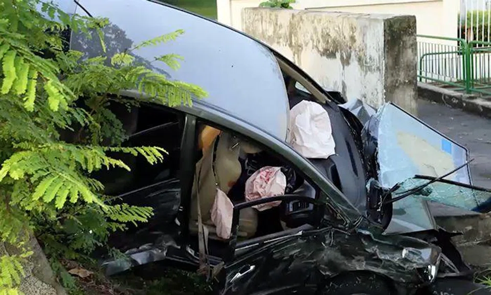 Family of 3 hospitalised after car plunges into canal during accident at Taman Jurong 